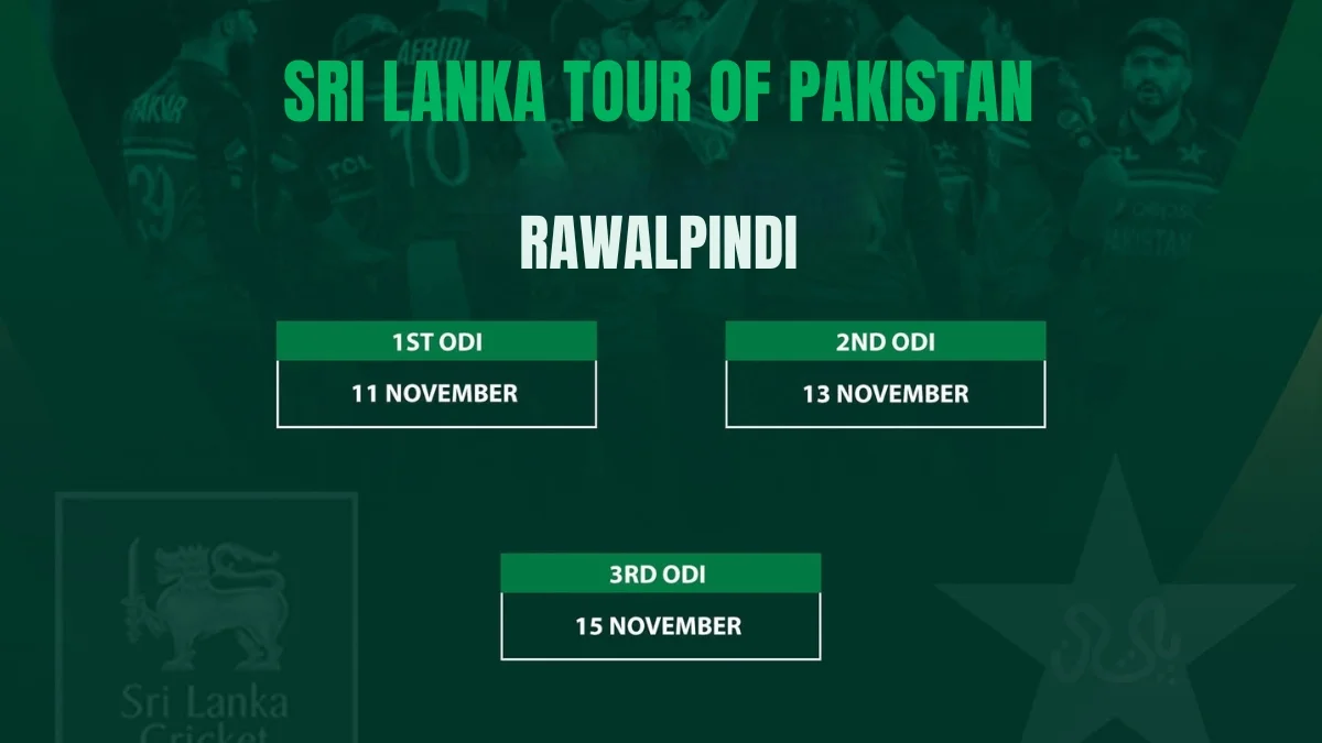 Pakistan to Host Sri Lanka in Rawalpindi for ODI Series